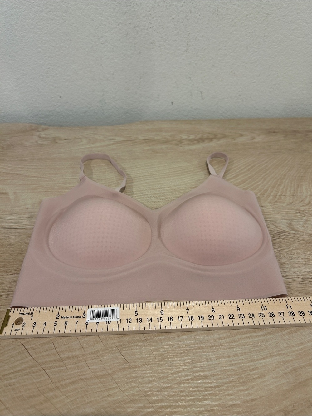 New Comfelie Pullover Seamless Bra with Cross-back Design dusty rose, Size M